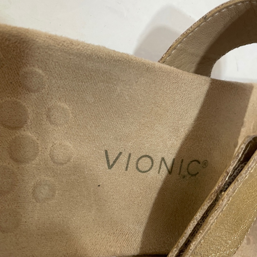 VIONIC‎ JEANNE SANDALS IN GOLD METALLIC - Picture 4 of 5